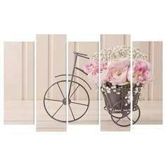 Модульная картина KARTINA style Розовое кашпо 90х60 см