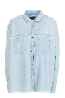 Рубашка на кнопках с нагрудным карманами Guess