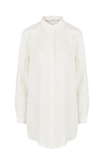 Туника-рубашка молочного цвета с застежкой на пуговицы Tom Tailor
