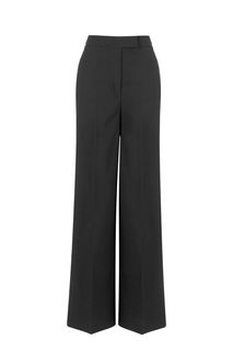 Широкие черные брюки в классическим стиле Mondigo