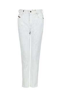 Прямые белые джинсы с высокой талией D-Eiselle-Sp4 Diesel