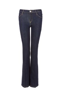Расклешенные джинсы с контрастной строчкой Guess