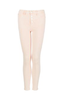 Коралловые джинсы скинни на болтах 1981 Guess