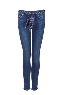 Синие джинсы с поясом Lulea Slim Marc Opolo