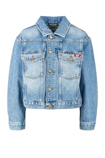 Короткая джинсовая куртка оверсайз Diesel