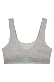 Бюстгальтер из хлопка с логотипом бренда Calvin Klein