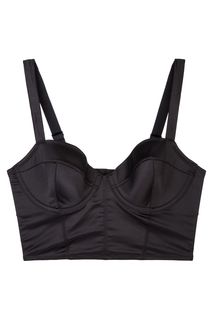 Черный бюстгальтер с широкими бретелями Dkny