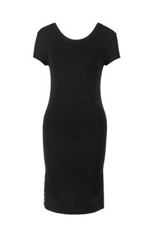 Платье из вискозы с вырезом на спине Armani Exchange