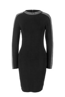 Платье из вискозы с декоративной отделкой Guess