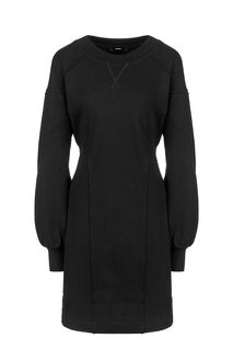 Короткое трикотажное платье с длинными рукавами Diesel