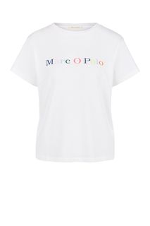 Футболка из хлопка с логотипом бренда Marc Opolo