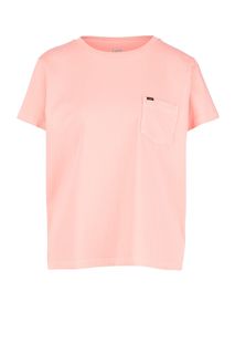 Розовая футболка с нагрудным карманом Lee
