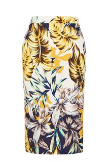 Облегающая трикотажная юбка с цветочным принтом Anur