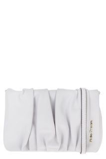 Белая кожаная сумка с откидным клапаном Fiato Dream