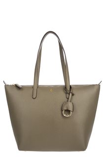 Сумка цвета хаки с длинными ручками Lauren Ralph Lauren