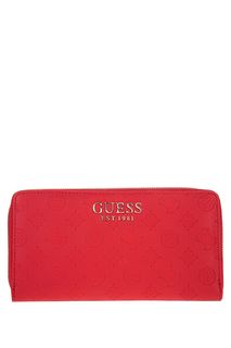 Кошелек красного цвета с двумя отделами для купюр Guess