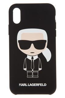 Чехол для iPhone XR c принтом Karl Lagerfeld