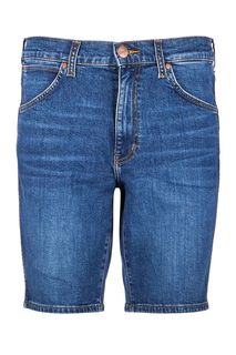 Синие джинсовые шорты с пятью карманами Wrangler