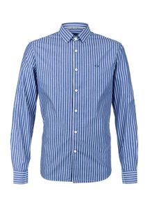 Хлопковая рубашка в полоску Armani Exchange