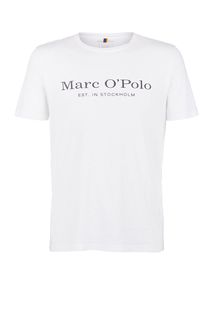 Футболка из хлопка белого цвета Marc Opolo