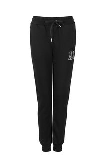 Хлопковые брюки джоггеры с монограммой бренда Armani Exchange