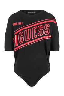 Футболка-боди с логотипом бренда Guess