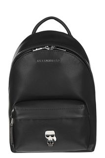 Маленький кожаный рюкзак с тонкими лямками Karl Lagerfeld