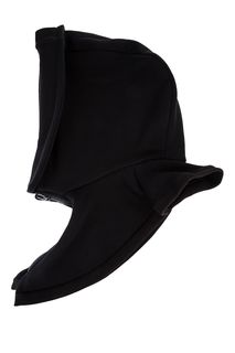 Шапка-капюшон черного цвета на молнии UNU Clothing