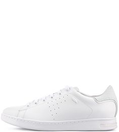 Белые кожаные кеды Geox