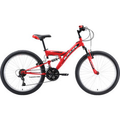Велосипед Black One Ice FS 24 красный/белый/чёрный