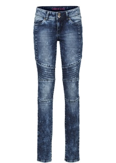 Джинсы Skinny с рельефными швами Bonprix