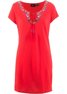 Платье из трикотажа фламе Bonprix