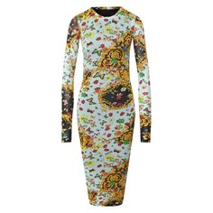 Платье с принтом Versace Jeans Couture