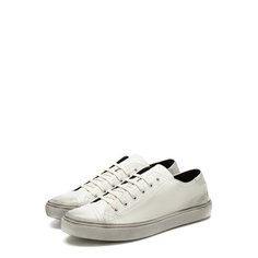 Кожаные кеды Bedford на шнуровке Saint Laurent