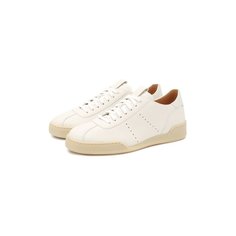 Кожаные кеды Santoni