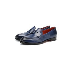 Кожаные пенни-лоферы Santoni