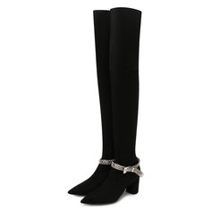 Замшевые ботфорты Casadei