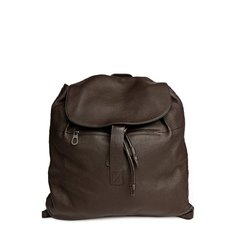 Кожаный рюкзак с клапаном и внешним карманом Bottega Veneta