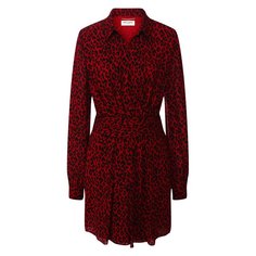 Платье с принтом Saint Laurent