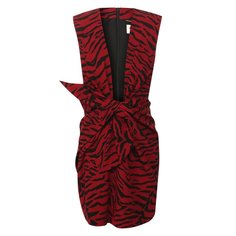 Платье с принтом Saint Laurent