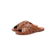 Кожаные шлепанцы Santoni