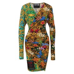 Платье из вискозы Versace Jeans Couture