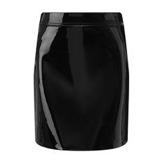 Кожаная юбка Saint Laurent