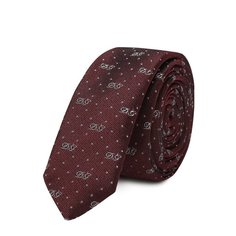Шелковый галстук с узором Dolce & Gabbana
