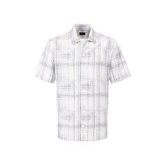 Рубашка из смеси шелка и льна Ermenegildo Zegna