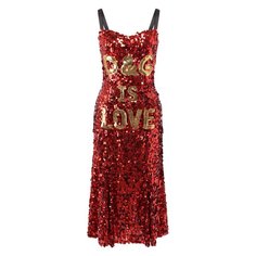 Платье с пайетками Dolce & Gabbana