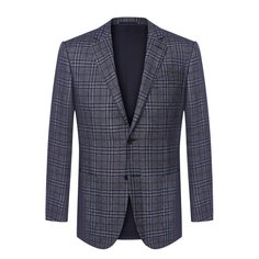 Однобортный пиджак из смеси шелка и кашемира Ermenegildo Zegna