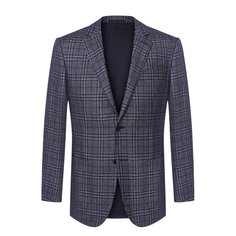 Однобортный пиджак из смеси шелка и кашемира Ermenegildo Zegna