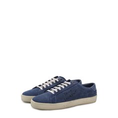 Замшевые кеды Court Classic с логотипом бренда Saint Laurent