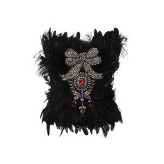 Топ с перьевой отделкой Dolce & Gabbana
